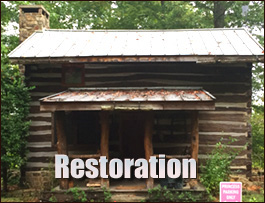 Historic Log Cabin Restoration  Union Grove, North Carolina